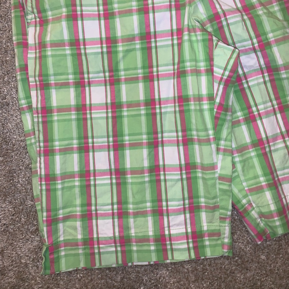 NY & Company Manhattan Plaid Chino shorts size 12 - Picture 5 of 12